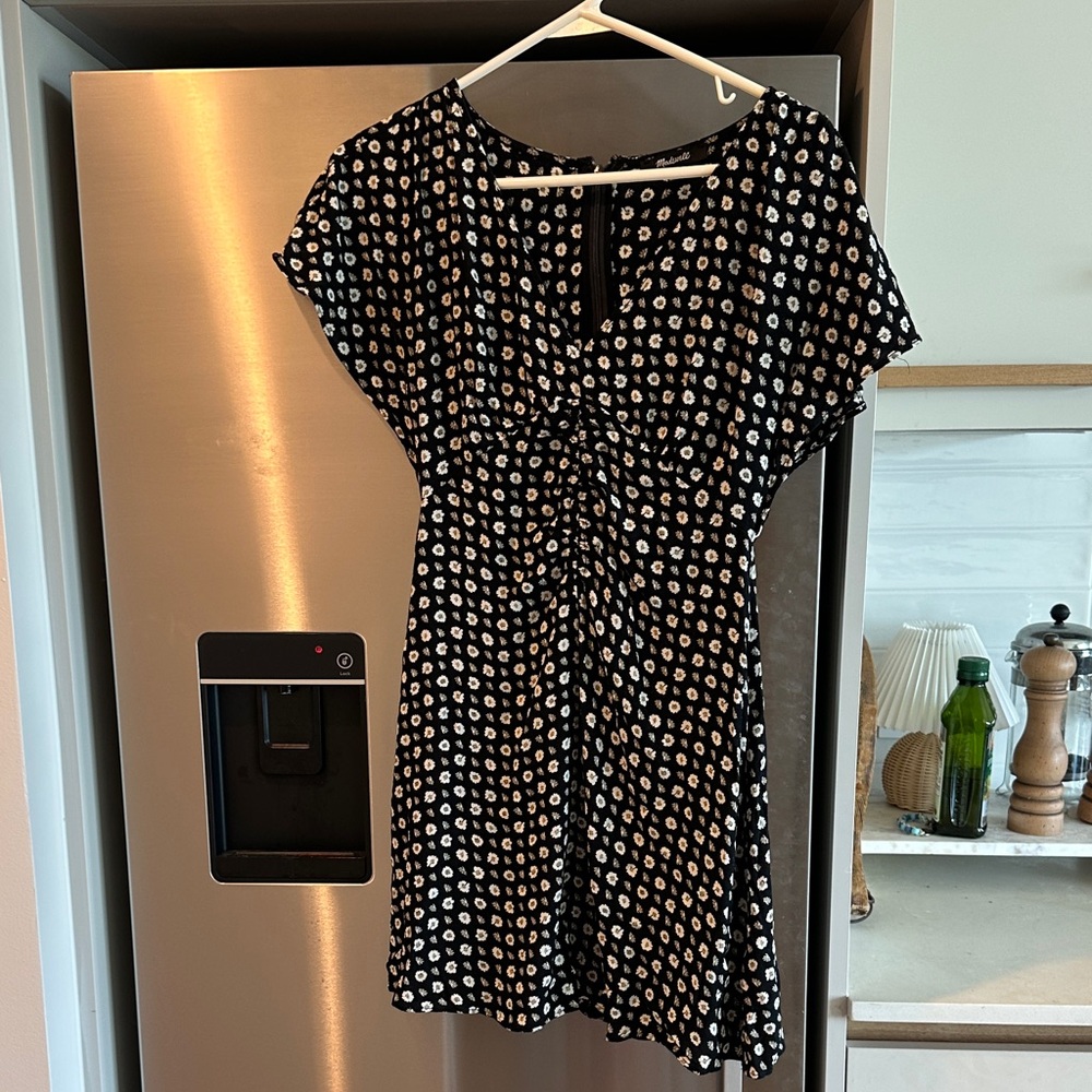 Madewell Sundress Black and White Polka Dot Dress
